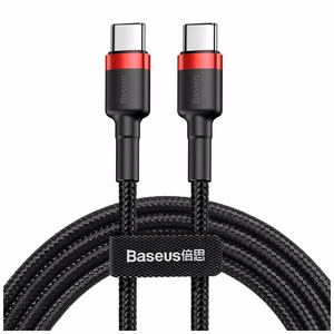 Baseus cable Cafule PD USB-C - USB-C 2,0 m punane-must 60W