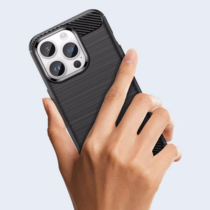 Carbon Case iPhone 14 Pro paindlik geel tagakate must