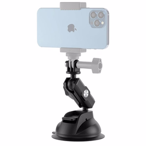 TELESIN Universal Suction Cup Hoidja with phone hoidja and action camera mounting TE-SUC-012