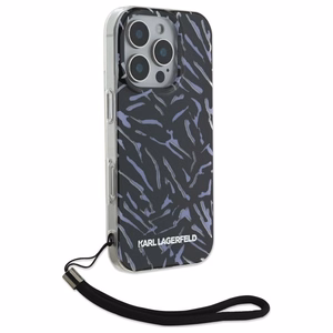 Karl Lagerfeld Zebra With Cord iPhone 16 Pro Ümbris - lilla