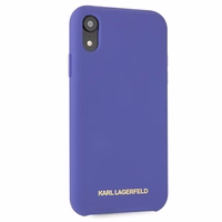 Karl Lagerfeld Silicone iPhone Xr Ümbris - lilla