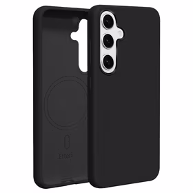 Etteri Silikoon Mag ümbris for Samsung Galaxy S25 must