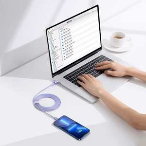 USB kaabel Baseus Crystal Shine violetne Type-C / Lightning 200cm (kuni 20W)