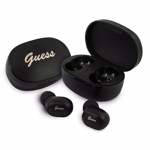 Guess GUTWST30BKTWS Bluetooth juhtmevabad kõrvaklapid laadimisjaamaga, mustad
