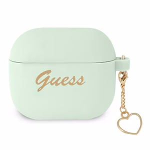 Guess GUA3LSCHSN AirPods 3 kate roheline/roheline Silikoonist Charmi südamekollektsioon