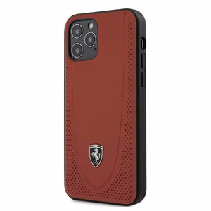 Ferrari FEOGOHCP12MRE iPhone 12/12 Pro 6.1" punane/punane kõvakott Off Track perforeeritud