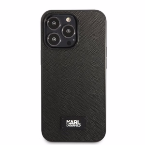 Karl Lagerfeld KLHCP13XSFMP2K iPhone 13 Pro Max 6.7" жёсткий чехол чёрный/чёрный Saffiano Plaque