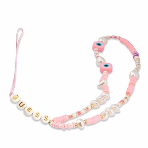 Guess Beads Shell GUSTSHPP helmestega telefoni randmerihm, roosa