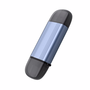 Hall alumiiniumist SD- ja microSD-mälukaardilugeja Wozinsky WCR-5G USB-A 3.0 / USB-C 3.0 ühendusega