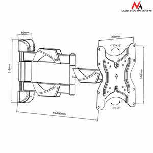 Maclean MC-742 TV mount 106.7 cm (55") must
