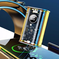 WEKOME WP-345 Vanguard Series - Power bank 10000 mAh Fast Charging with built-in USB-C & Lightning PD 20W kaabel + QC 22.5W (kollane)