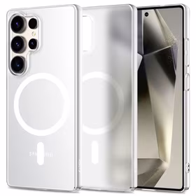 Tech-Protect MagSlim MagSafe Ümbris jaoks Samsung Galaxy S25 Ultra - läbipaistev