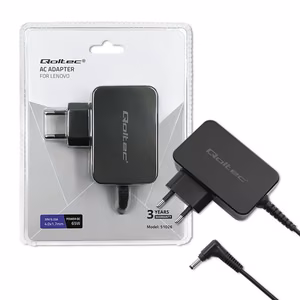 Qoltec 51026 toiteadapter sise-/välistingimustes 65 W must