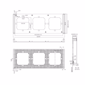 Sonoff triple mounting frame for the installation of M5-80 wall switches