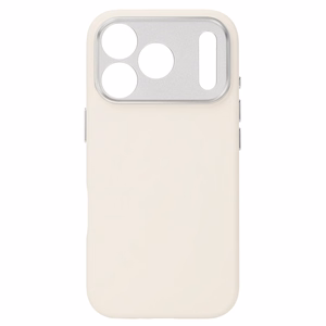 Liavec Silk Shield чехол с металлической рамкой камеры для Iphone 17 Pro Max бежевый