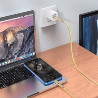 Borofone Kaabel BU31 Clear Shadow Jelly - USB to Micro USB - 2,4A 1 metre kuldne