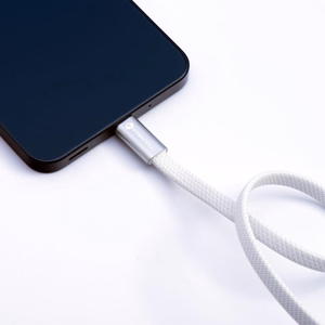 Kaabel USB C USB C Forcell F-Energy QC4.0 PD 5A 240W Cafule Flat 1,2m CCFN23 valge
