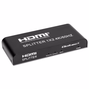 Qoltec 51797 aktiivne HDMI jagur 2 x HDMI 4K x 2K | 6Gb/s | 60Hz