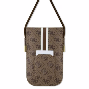 Guess bag jaoks phone GUOWBP4RPSW brown Wallet 4G Stripes