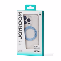 Joyroom JR-16JL6 Ümbris jaoks iPhone 16 Pro Max Ultra-Thin MagSafe Compatible with 360° Ring Alus - sinine