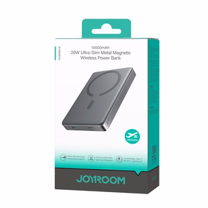 Joyroom JR-PBM08 Pro 22,5 W 10000 mAh akupank juhtmevaba laadimise ja 2 x USB-C-pordiga – hall