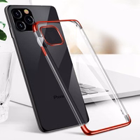 Läbipaistev värviline ümbris Gel TPU kate metallilise raamiga Samsung Galaxy A33 5G sinine