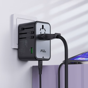 Universal Travel Laadija Acefast Z1 75W GaN 2xUSB-A/3xUSB-C must