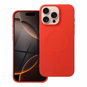 SILICONE MAG ÜMBRIS (big hole) compatible with MagSafe jaoks IPHONE 16 Pro Max punane