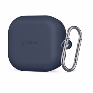 Tech-Protect Silikoon Hook Ümbris for Samsung Galaxy Buds 4 / 4 Pro - tumesinine