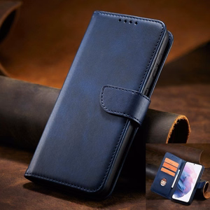 Magnet Case Elegantne ümbris Flip Cover Samsung Galaxy S22 + (S22 Plus) sinine
