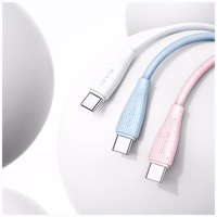 USAMS kaabel Green Series SJ714 18W 3A USB-A USB-C 1m sinine