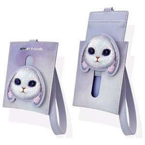 Nimmy Big Eyed Pet 2.0 Rabbit Wallet Card Holder - Lilla