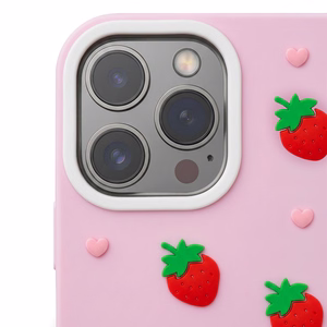 Maasika ümbris iPhone 14 Pro / 15 Pro 6,1" roosa