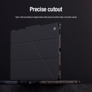 Nillkin Bumper Leather Ümbris Pro ümbris jaoks Samsung Galaxy Tab S9+ - must