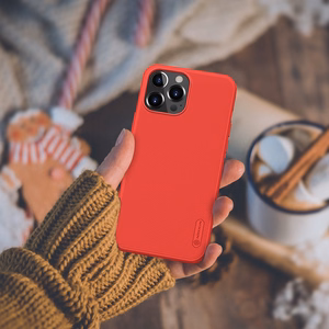 Nillkin Super Frosted Shield Pro ümbris seadmele iPhone 13 Pro Max, vastupidav, punane