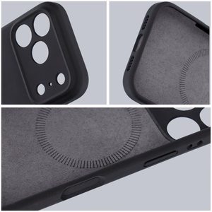 Чехол для iPhone 16 Forcell F-Protect Rubber Premium, совместимый с MagSafe, черный