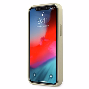 Guess GUHCP12SIGLGO iPhone 12 mini 5.4" kuldne/kuldne kõvakaaneline Iridescent
