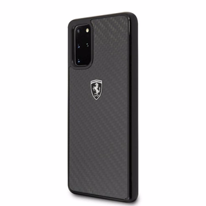 Ferrari FEHCAHCS67BK kõva ümbris Samsung S20+ G985 Carbon Heritage – must