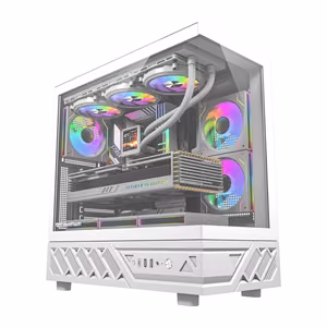 DarkFlash DS950 arvutikorpus (valge) + 6 ventilaatorid