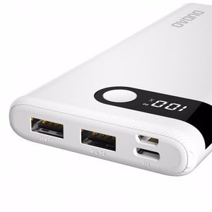 Akupank Dudao K9 Pro must 10000mAh (2xUSB / Type-C / MicroUSB) (LED ekraan)