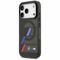 BMW M IML Metal Buttons Tricolor Lines MagSafe Ümbris jaoks iPhone 17 Pro Max - must