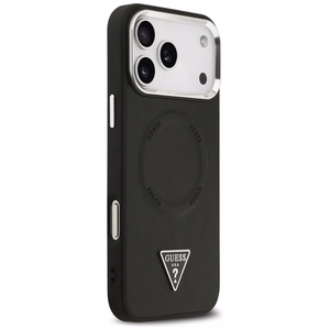GUESS ümbris jaoks IPHONE 17 Pro Max compatible with MagSafe GUHMP17XPSDTSCMK (PU W/ Triangle Logo) must
