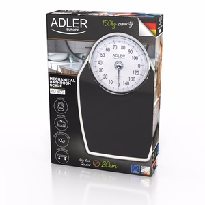 Adler AD 8177 – mehaaniline vannitoakaal, 150 kg, 1000 g, must