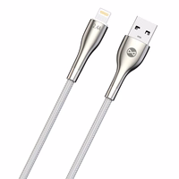 Forever Sleek kaabel USB - Lightning 1,0 m 2.4A valge
