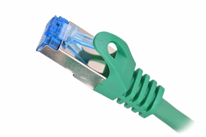 LANBERG PATCHCORD S/FTP CAT.6A 0.5M roheline LSZH
