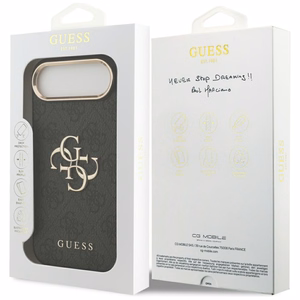 GUESS ümbris jaoks IPHONE 17 Air GUHCP17M4GMGCGR (PU W/ Big 4G Classic Logo) kuldne must