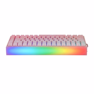 HERO84 HE PINK+Gradient+Contour Dragon King RGB AULA gasket keyboard