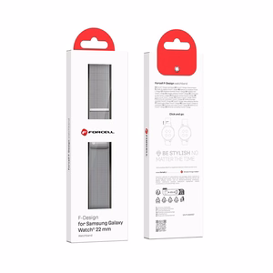 Strap to Samsung Galaxy Watch Forcell F-Design FS11 magnetic steel 22 mm silver