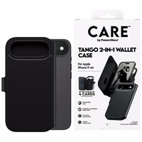 CARE by PanzerGlass Feature Tango 2in1 Wallet Ümbris MagSafe jaoks iPhone Air - Must