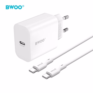 BWOO wall laadija CDA233 PD 20W 1x USB-C with USB-C - USB-C kaabel valge